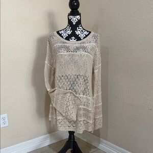 Knox Rose Cream Knit Sweater Top